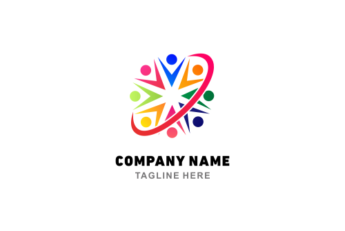 Colorfull Logo untuk bisnis kreatif dan kuminikasi
