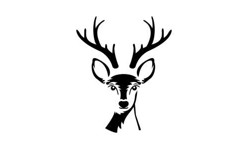 Deer head creative design logo vector. Deer illustration