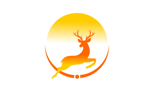 Deer head creative design logo vector. Deer illustration