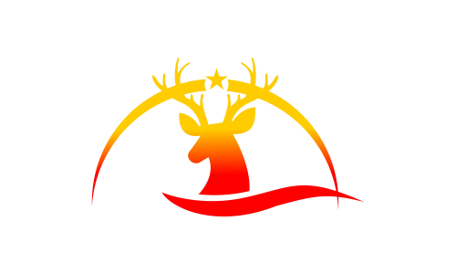 Deer head creative design logo vector. Deer illustration