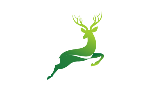 Deer head creative design logo vector. Deer illustration