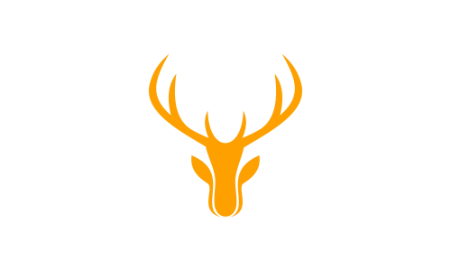 Deer head creative design logo vector. Deer illustration
