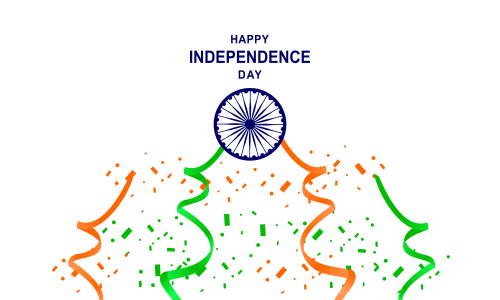 Flat Happy Indian Republic day celebration poster or banner background