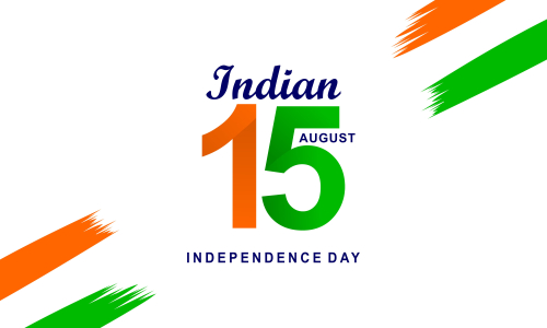 Flat Happy Indian Republic day celebration poster or banner background