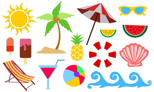 Set of isolated sweets, biscuit, cake, chocolate, ice cream logo vector