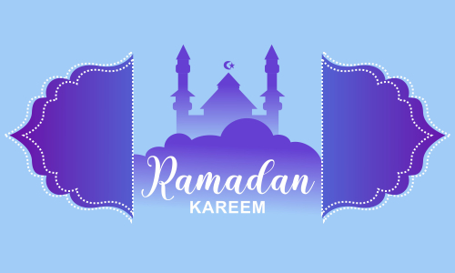 Ramadan kareem and mubarak greeting background islamic illustration
