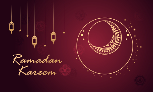 Ramadan kareem and mubarak greeting background islamic illustration
