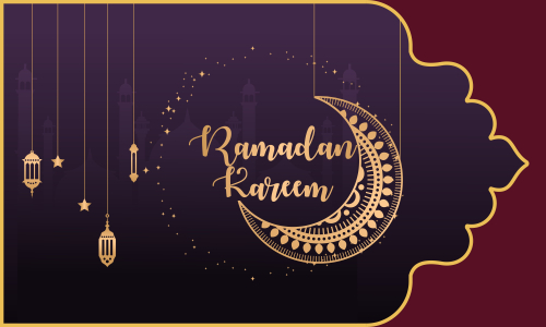 Ramadan kareem and mubarak greeting background islamic illustration