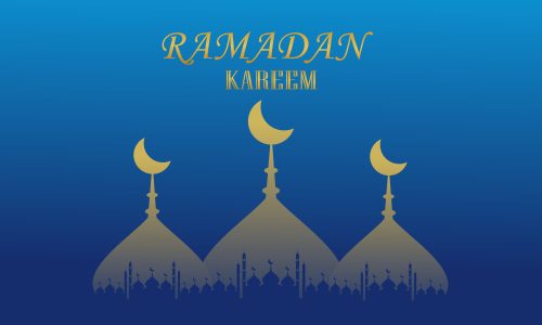 Ramadan kareem and mubarak greeting background islamic illustration