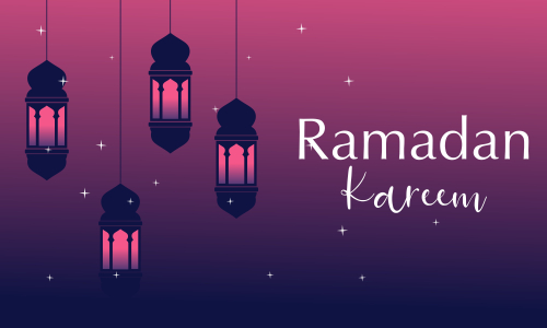 Ramadan kareem and mubarak greeting background islamic illustration