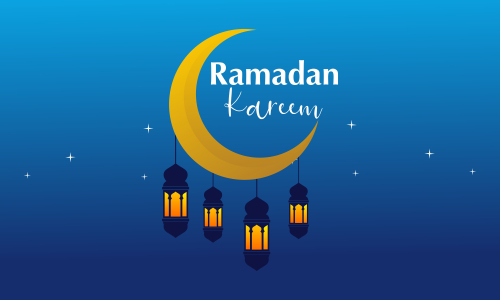 Ramadan kareem and mubarak greeting background islamic illustration