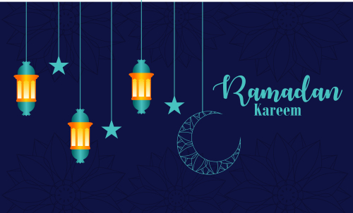 Ramadan kareem and mubarak greeting background islamic illustration