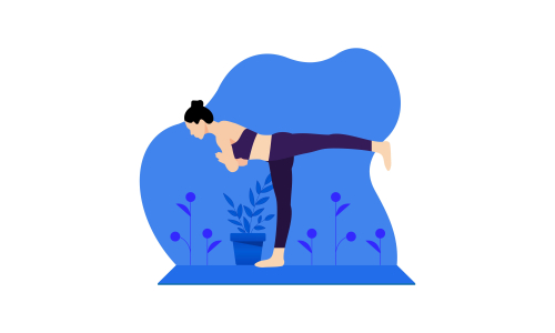 Women's meditation in lotus pose yoga illustration vector