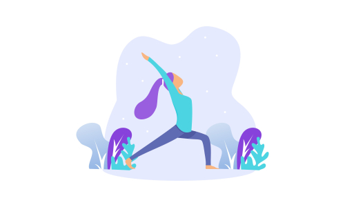 Women's meditation in lotus pose yoga illustration vector