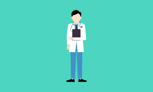 Doctor medical check up for healthcare vector illustration