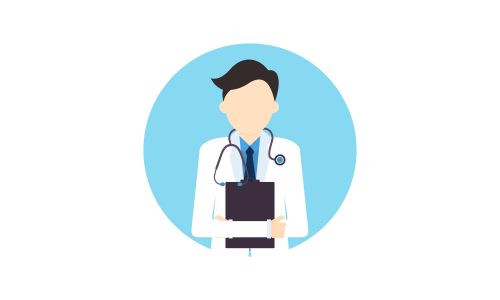 Doctor medical check up for healthcare vector illustration