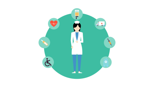 Doctor medical check up for healthcare vector illustration