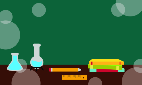 Back to school background as blank copy space text area illustration.