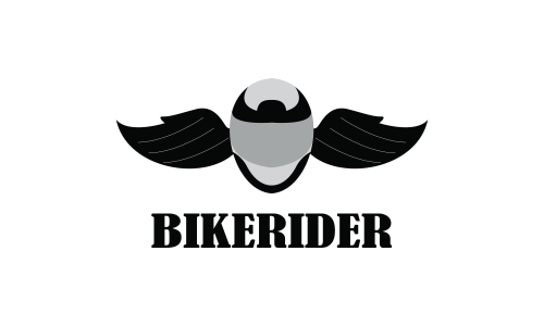 Bike motorcycle rider logo design. Motorcycle logo vector