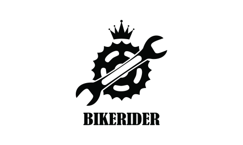 Bike motorcycle rider logo design. Motorcycle logo vector