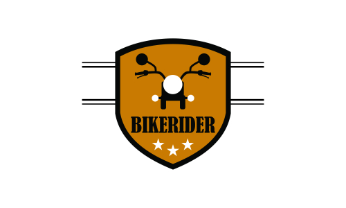 Bike motorcycle rider logo design. Motorcycle logo vector
