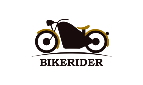 Bike motorcycle rider logo design. Motorcycle logo vector