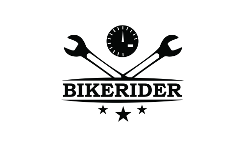 Bike motorcycle rider logo design. Motorcycle logo vector