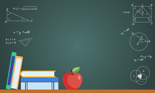 Back to school background as blank copy space text area illustration.