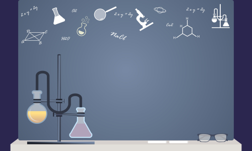 Back to school background as blank copy space text area illustration.