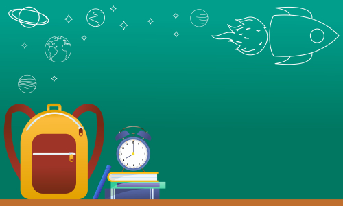 Back to school background as blank copy space text area illustration.