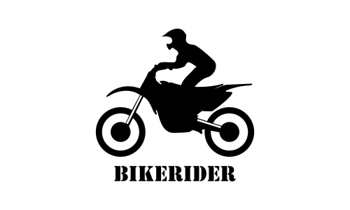 Bike motorcycle rider logo design. Motorcycle logo vector