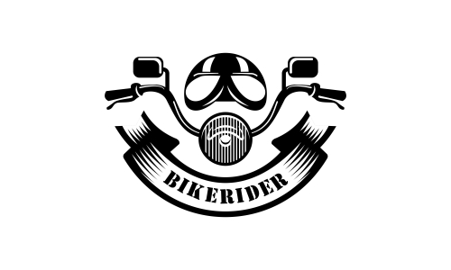 Bike motorcycle rider logo design. Motorcycle logo vector