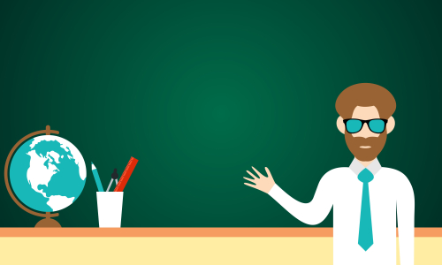 Back to school background as blank copy space text area illustration.