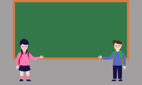 Back to school background as blank copy space text area illustration.