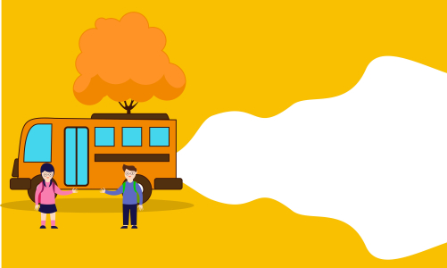 Back to school background as blank copy space text area illustration.