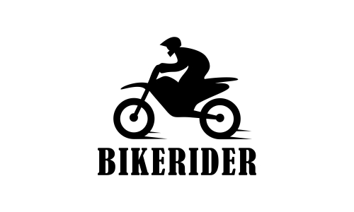 Bike motorcycle rider logo design. Motorcycle logo vector
