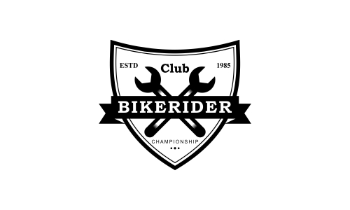 Bike motorcycle rider logo design. Motorcycle logo vector
