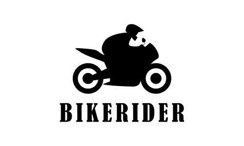 Bike motorcycle rider logo design. Motorcycle logo vector