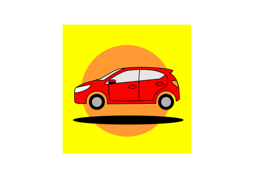 car travel and public transportation icon vector
