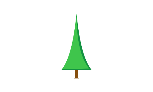 Tree cartoon park forest logo vector illustration