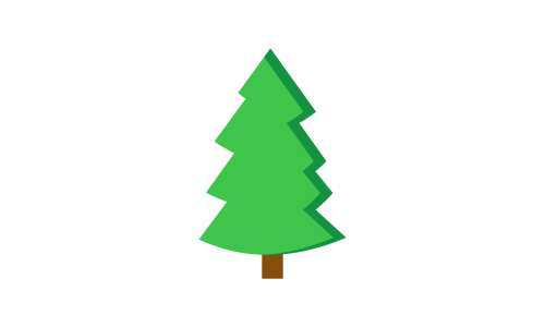 Tree cartoon park forest logo vector illustration