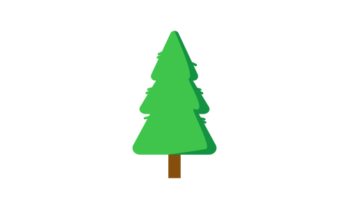 Tree cartoon park forest logo vector illustration