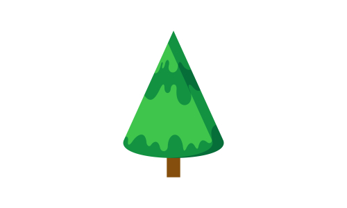 Tree cartoon park forest logo vector illustration