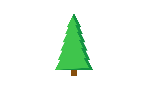 Tree cartoon park forest logo vector illustration