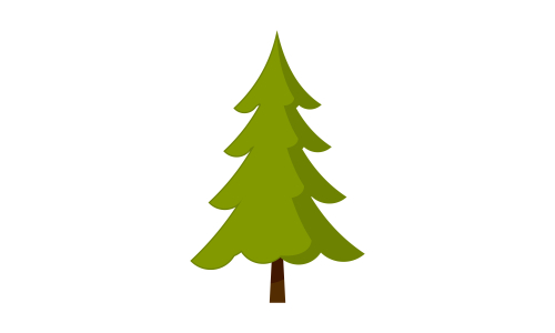 Tree cartoon park forest logo vector illustration