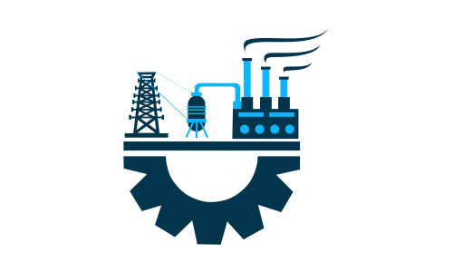 Factory Vector Logo Design Template. Manufactory Illustration
