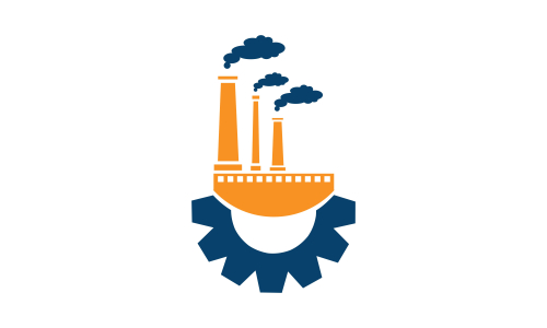 Factory Vector Logo Design Template. Manufactory Illustration