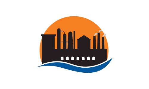 Factory Vector Logo Design Template. Manufactory Illustration