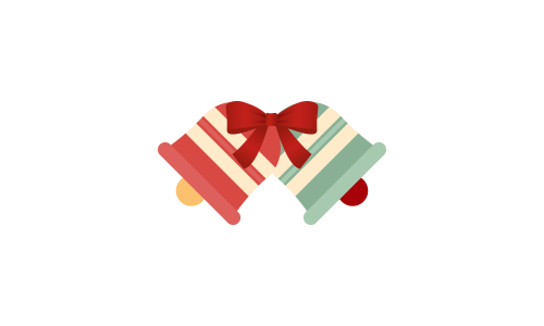 Set of ornaments christmas logo vector illustration
