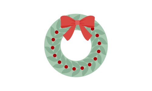 Set of ornaments christmas logo vector illustration